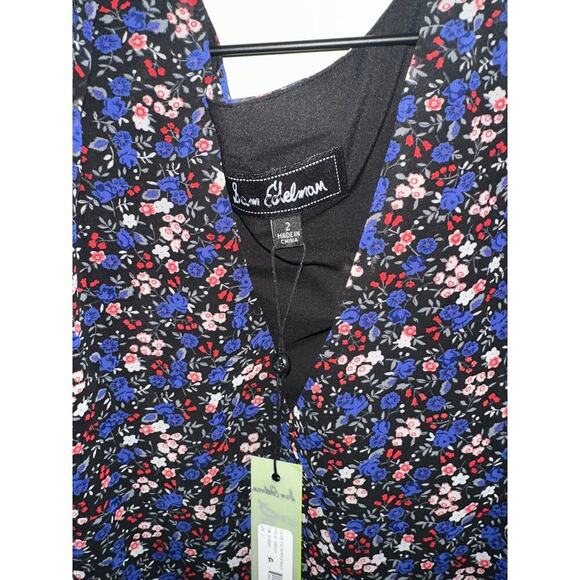 NWT Sam edelmans Ditsy-Print Ruched Midi Dress sz 2 - Picture 4 of 6